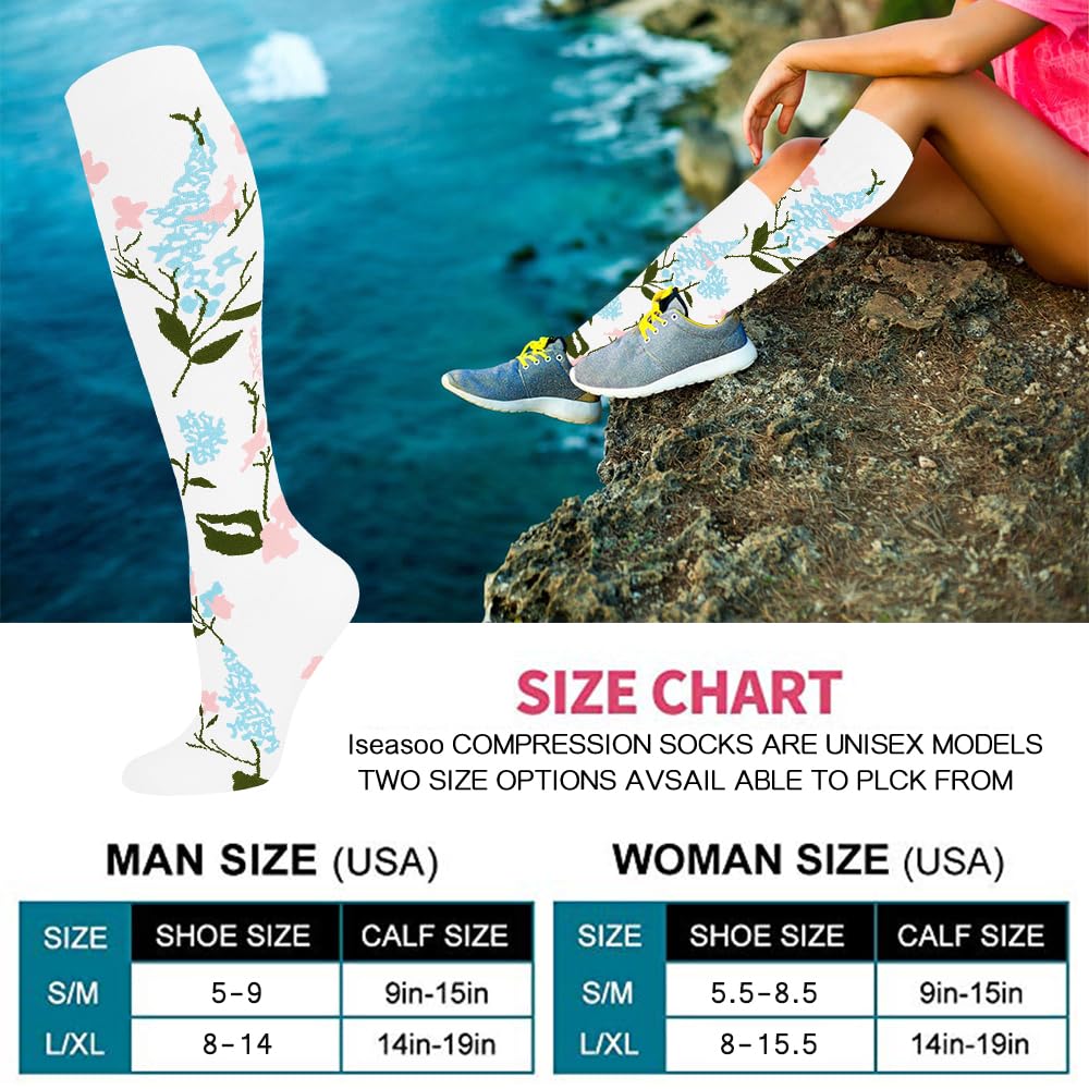 Copper Compression Socks 15-20 mmHg for Men & Women 8 Pairs – Circulation Support for Nurses, Travel, Running, Hiking, Soccer,Gift,Pregnant, Nurses(S/M)