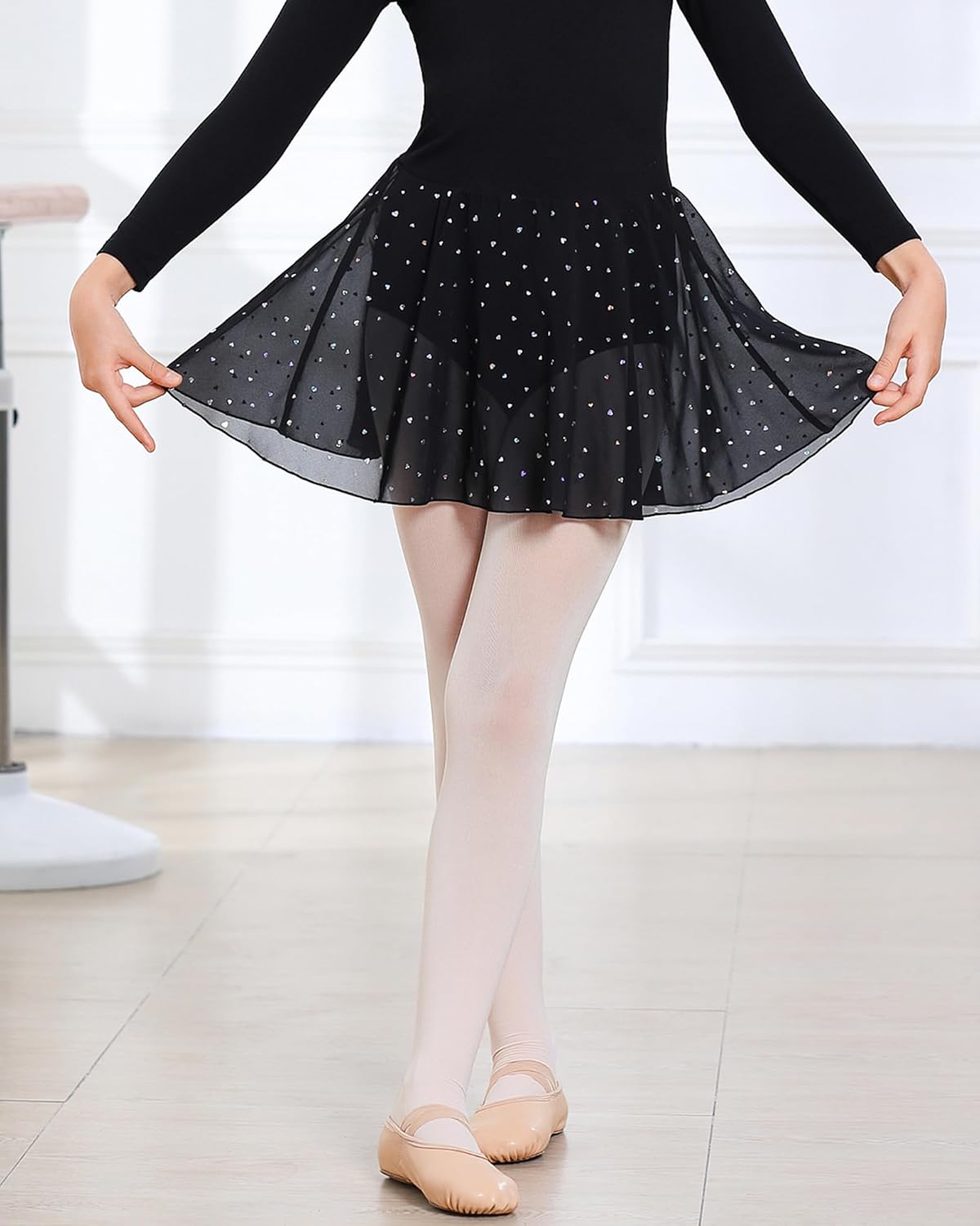 Stelle Ultra Soft Pro Dance Tights | Ballet Footed Tights for Girls - Toddler to Big Kid Sizes