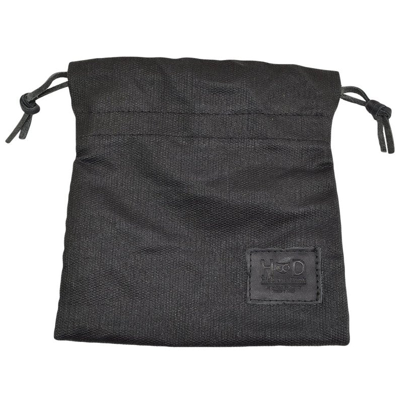 Hide & Drink, Golf Valuables Field Pouch Handmade from Waxed Canvas (Charcoal Black)