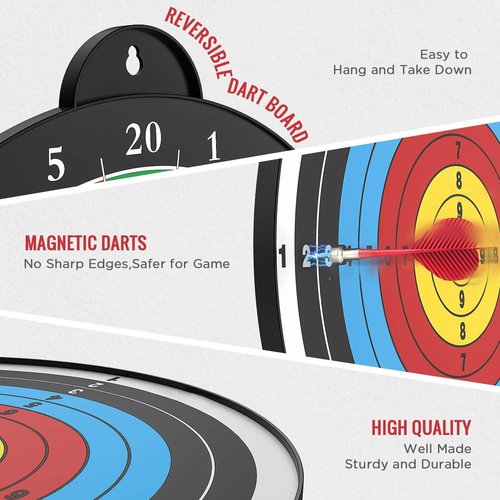 Magnetic Dart Board by [Brand Name] - 12 Pcs Darts for Fun Indoor Games | Perfect Gift for Kids Ages 5-12