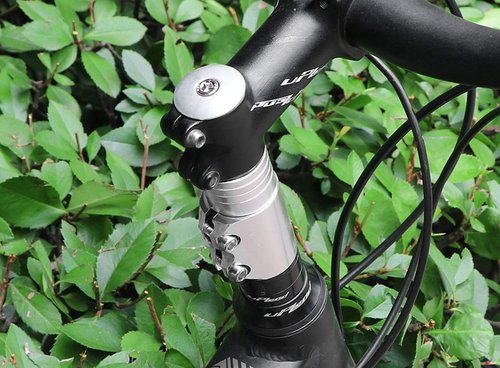 Emoly Bike Stem Riser, MTB Handlebar Riser Extender Bicycle Aluminium Alloy Head up Adapter for Mountain Bike, Road Bike, MTB, BMX (New, Silver)