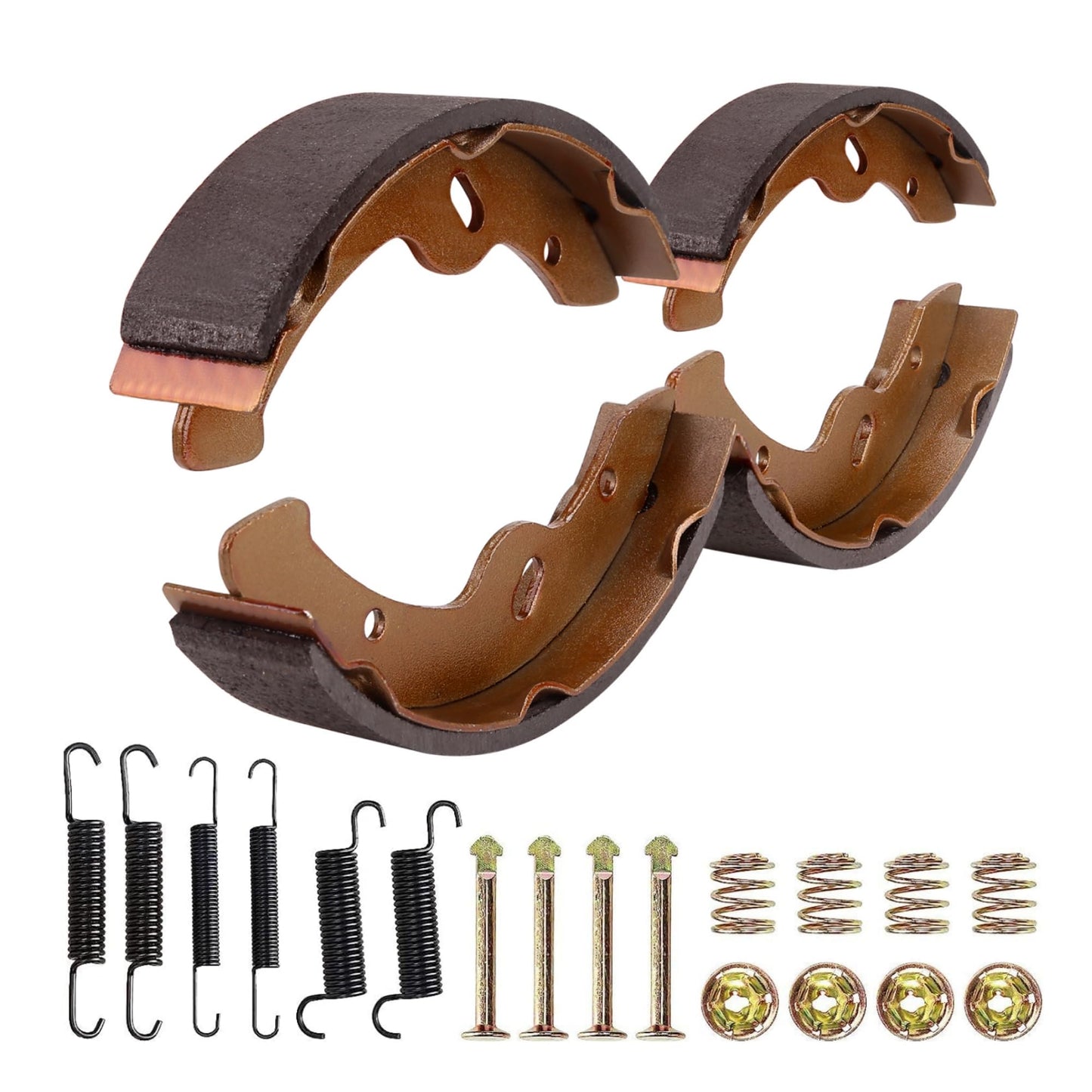 10L0L Brake Shoes for EZGO TXT 1997-2009.5, EZGO RXV Gas 2008-up, Workhorse 1996+, for Yamaha G9-G28 1994-2006 Golf Cart, Cushman Columbia Motrec Melex etc. OEM# 27943G01 70794G01 70795G01