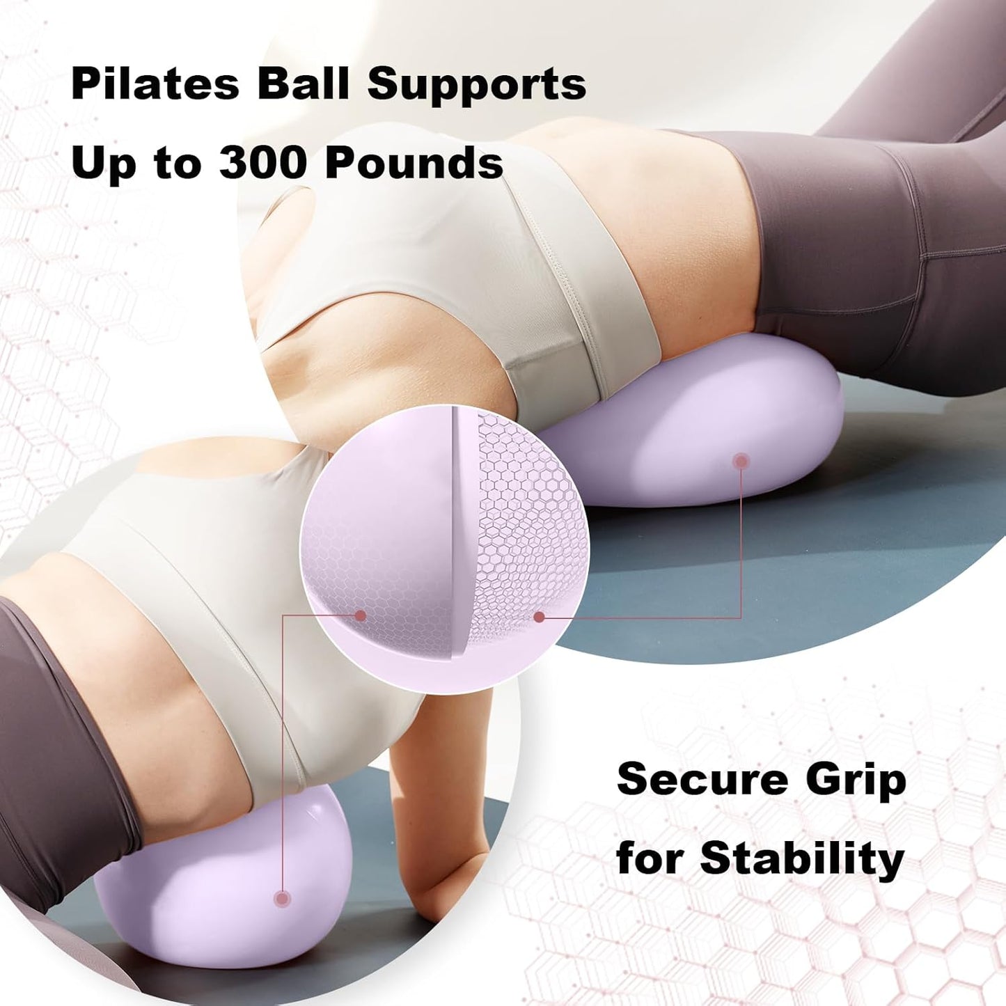 Skiennix Exercise Ball - 9 Inch Anti-Burst Pilates & Yoga Ball for Gym Fitness & Therapy