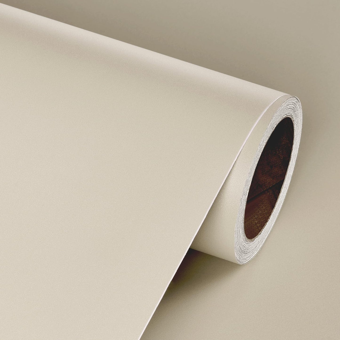 Livelynine Taupe Wallpaper Peel and Stick Dark Beige Contact Paper for Cabinets Drawers Shelves Self Adhesive Cabinet Wallpaper Waterproof Kitchen Vinyl Wrap Neutral Tan Cream Grey Removable 15.8x78.8