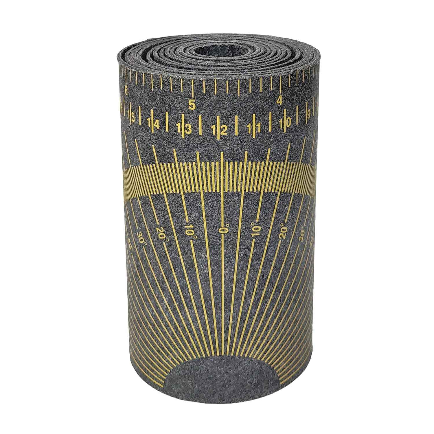 JHTii Flex Angle Diameter and Circumference Measuring and Marking Gauge for 6" to 16" Pipe Measure Tool, Wrap Around Tape 5" x 9' (Large) Yellow