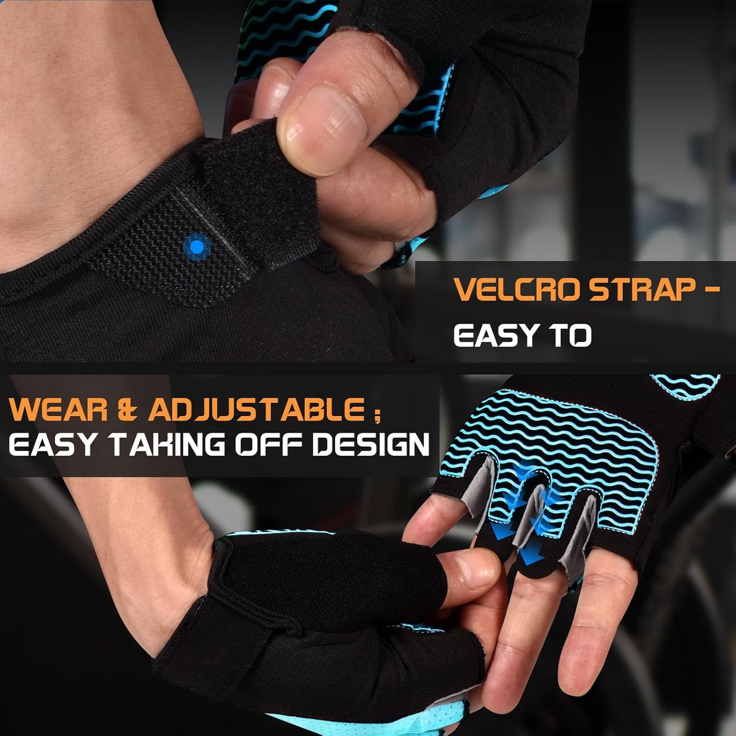 Skiennix Workout Gloves for Women - Breathable Fingerless Weight Lifting Gloves with Non-Slip Silicone Padding | 4 Sizes Available