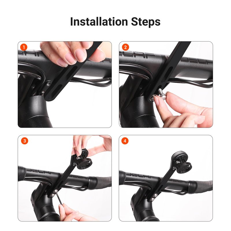COOSPO Out-Front Bike Computer Extended Mount MT6S, Compatible for Cycling Computer Aero Integrated Handlebar, Compatible with Garmin Edge/Wahoo Elemnt/Bryton/iGPSPORT/GoPro Mount Adapter