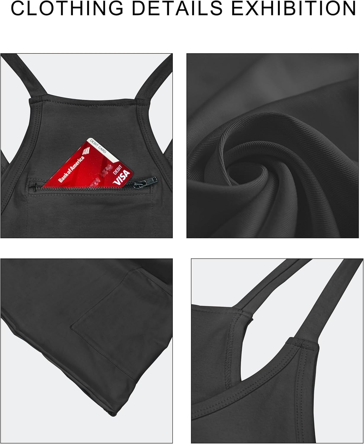 VIUTIL Women's Athletic Dress - Built-In Shorts & Spaghetti Straps | Hot Shot Mini Dress for Tennis & Workouts