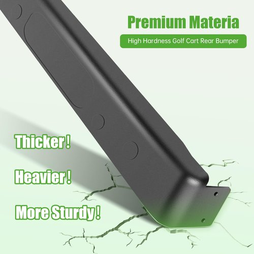 10L0L Golf Cart Rear Bumper for EZGO TXT Golf Carts, Replaces Parts 70939G01 71336G01 71515G01 71578G01 71943G01S