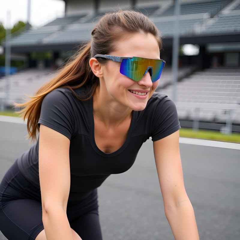 MALIDAK Mens Sports Sunglasses UV400 Protection Youth Baseball Sunglasses Men Womens for Softball Running Pickelball Football