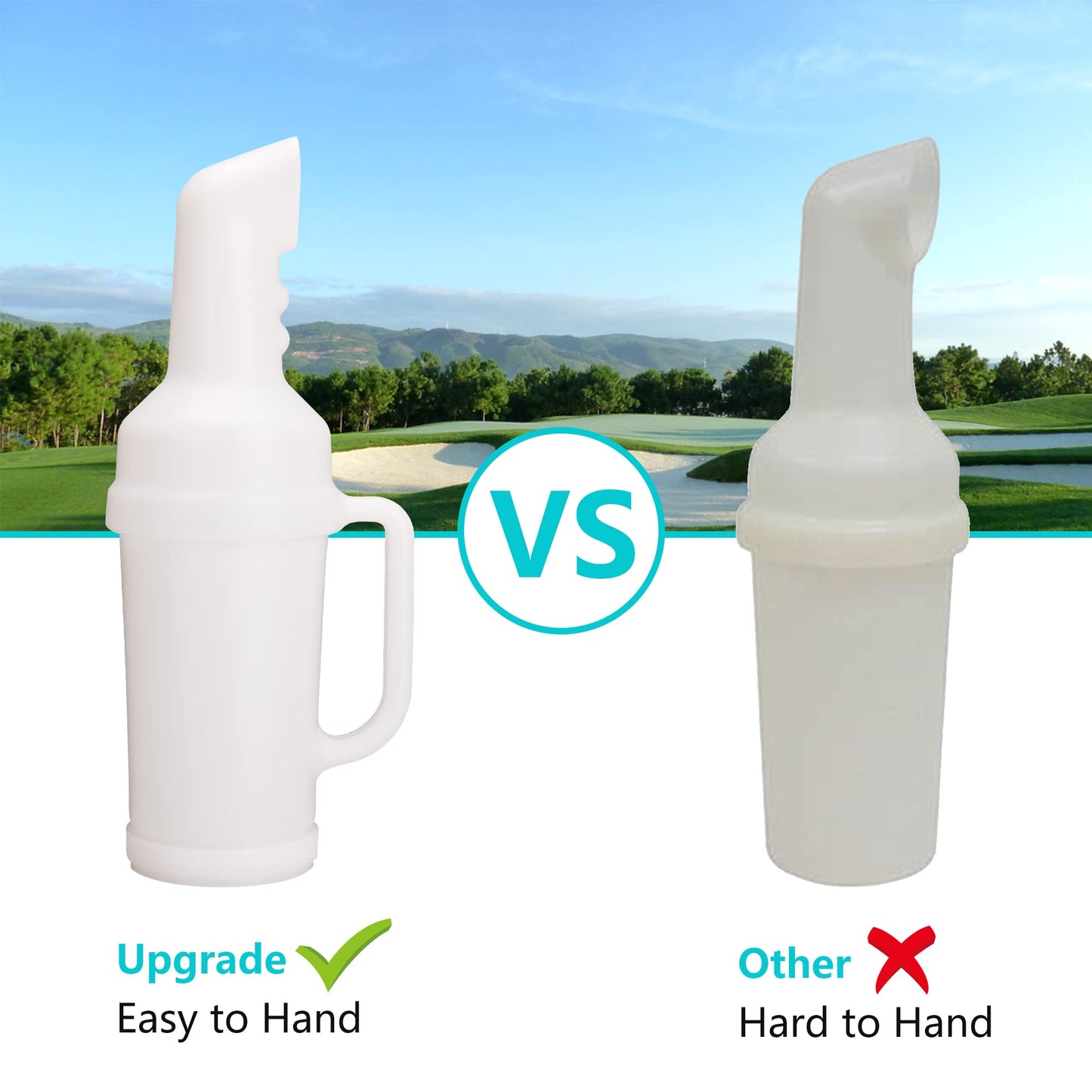 10L0L 2025 Newest Golf Cart Sand Bottle for Yamaha EZGO Club Car with Grip Hand Design, Divot Filler Sand Bottle Assembly with Rattle Proof Holder (2 Pack)