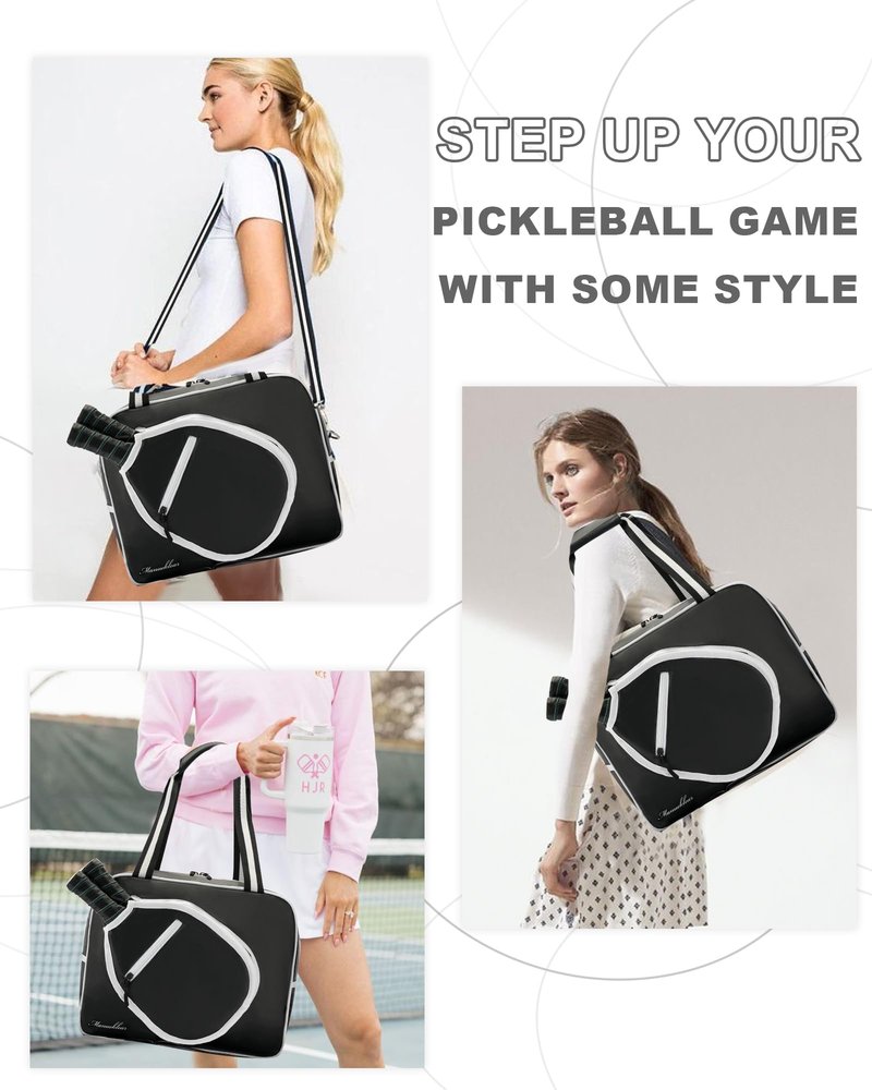 MANUEKLEAR 100% Waterproofing Pickleball Bags for Men and Women, Crossbody Sling Pickle Ball Bag Tote