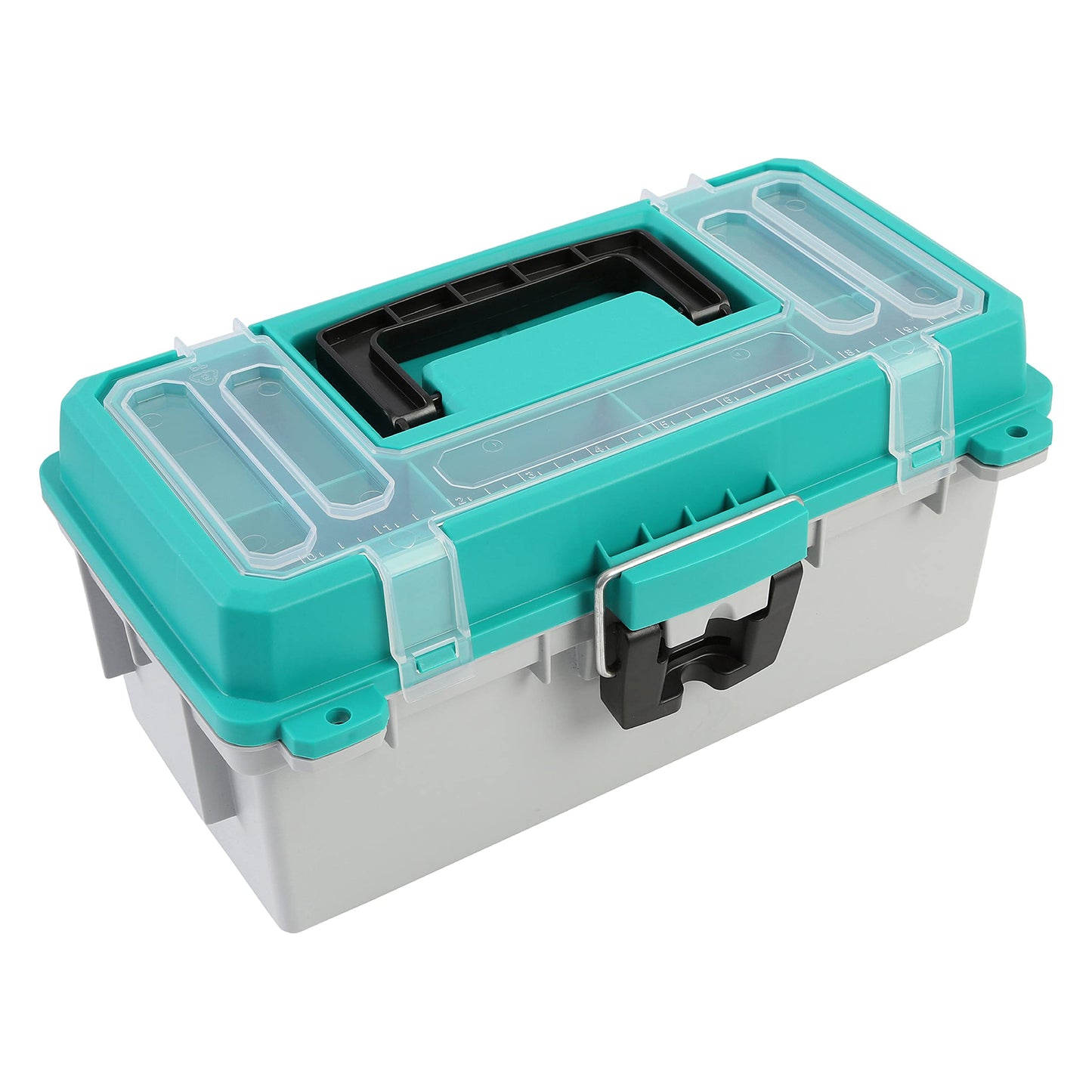 Sheffield 12671 13" Tackle Box, Tool Box, Craft Storage, Fishing Gear and Art Supply Storage Organizer, Gifts for Men, Gifts for Women, Made in USA