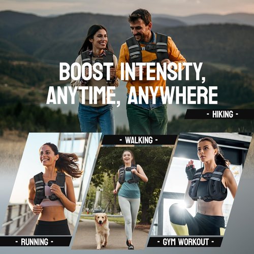 PodiuMax Weighted Vest for Women, 12lb with Adjustable Straps & Phone Bag, Snug Fit, Womens Weighted Vest for Walking, Strength Training, Running, Fitness, Muscle Building, Weight Loss