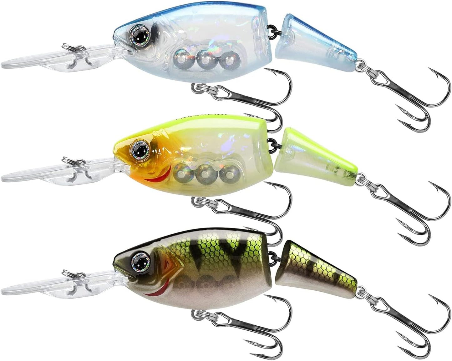 TRUSCEND Fishing Lures - Easy Catch Swimmax with BKK Hooks | Lifelike Wiggling Action for Bass, Trout, Walleye, Crappie