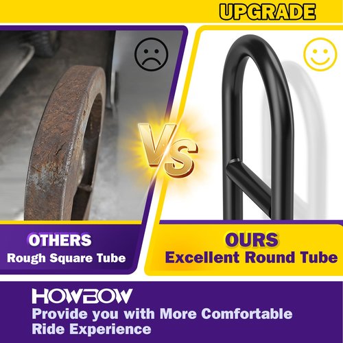Golf Cart Rear Seat Grab Bar for Yamaha Club Car EZGO, Universal Golf Cart Safety Seat Round Pipe Handle Rail 27"-34" Adjustable Height for TXT DS, Golf Cart Accessories Heavy Duty Thicken Clamps