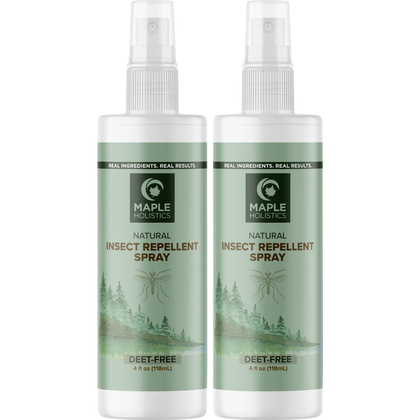 Natural Bug Repellent Spray for Body - DEET Free Bug Spray for Kids & Adults for Ticks Mosquitoes & Insects - Made with Citronella Rosemary & Lemongrass - Light Scent Vegan & Cruelty Free (8 Fl Oz)