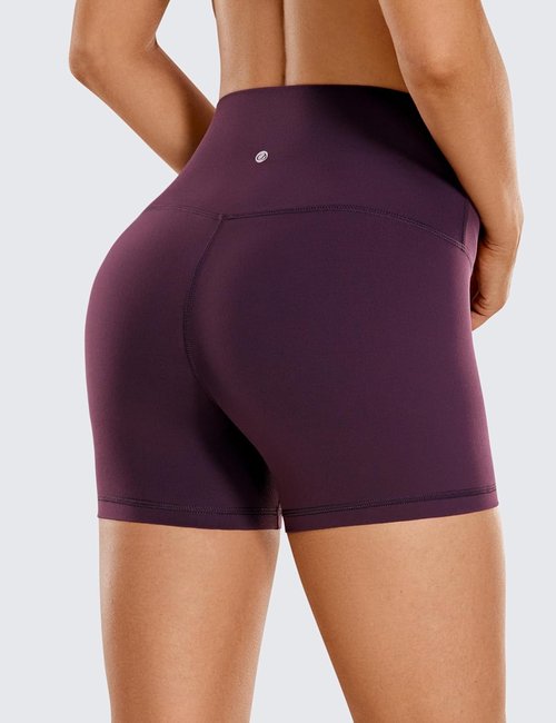 CRZ YOGA Biker Shorts - Butterluxe High Waisted Spandex for Women | 4-Inch Booty Workout Shorts
