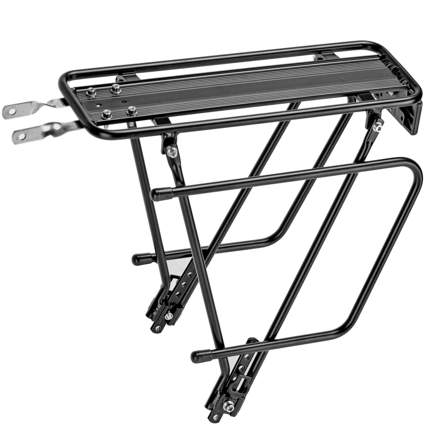 YONTUO Rear Bike Rack,Bike Cargo Rack,Bicycle Pannier Rack with Reflector and Cargo Net,Height Adjustable Fit 26”-29” and 700c Bike with Non-disc Brake,BCR04