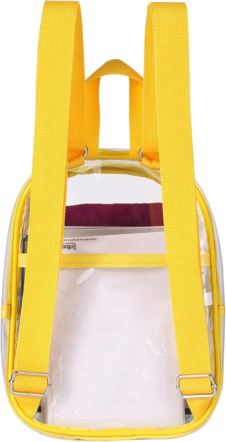 USPECLARE Clear Mini Backpack - Stadium Approved Transparent Bag for Kids | Perfect for Concerts & Festivals