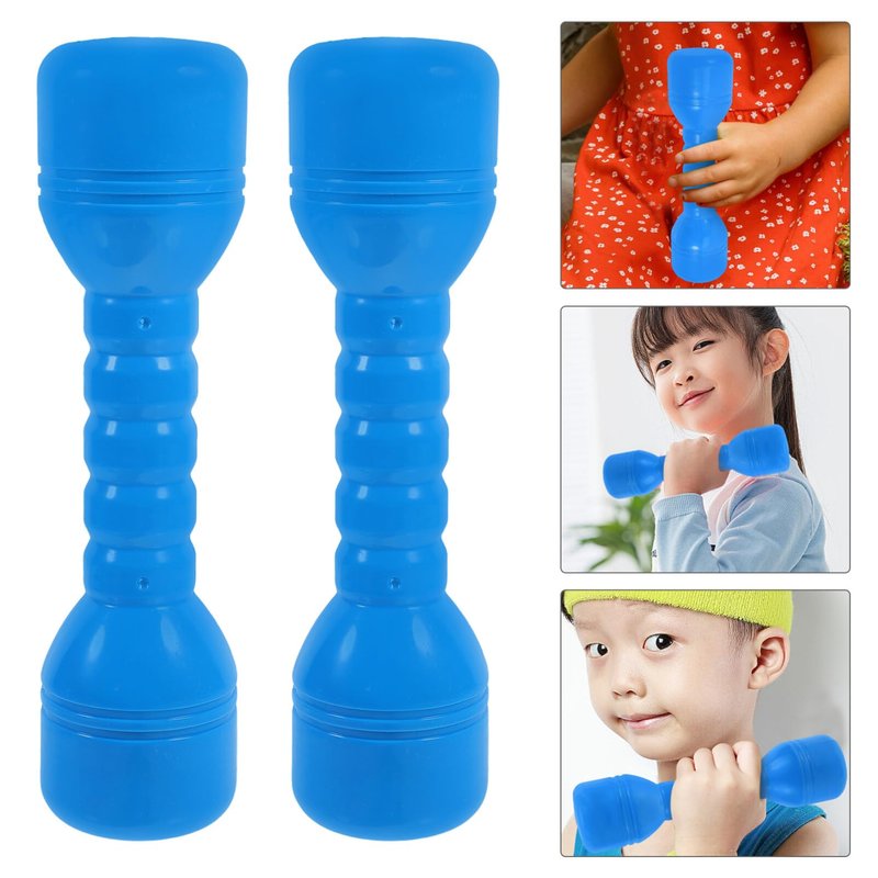 TOYANDONA Kids Dumbbells Set of 2 Lightweight Plastic Hand Weights for Toddlers Exercise Fitness Gym Equipment Strength Training 7.48 Inch
