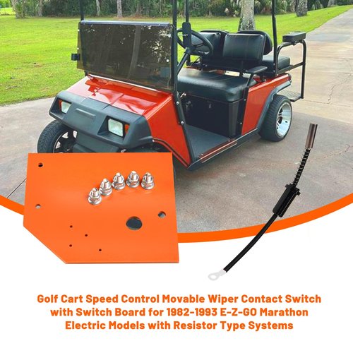 HEOHOU Golf Cart Speed Control Movable Wiper Contact Switch with Switch Board and Contact for EZGO Marathon/X-440/X-444 Electric 1982-1993,Replaces OEM 18741-G1,18298-G1,17504-G1,17504-G2