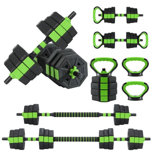 MERXENG Adjustable Dumbbell Set, 44/66/88Lbs 4-in-1 Free Weights for Home Gym, Converts to Kettlebell & Barbell with Connector, Non-Slip Grip, Ideal for Men & Women Strength Training
