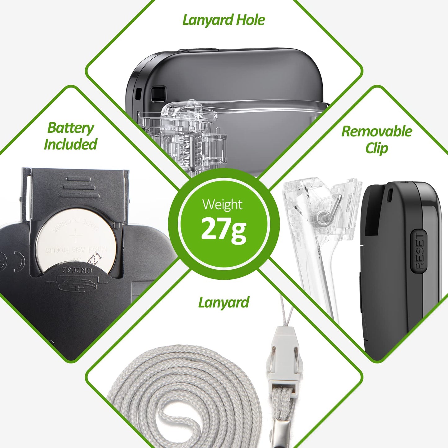 3D Pedometer for Walking, Simple Step Counter for Walking with Removable Clip and Lanyard, Accurate Pedometers for Steps, Step Tracker with Large Display for Men Women and Kids
