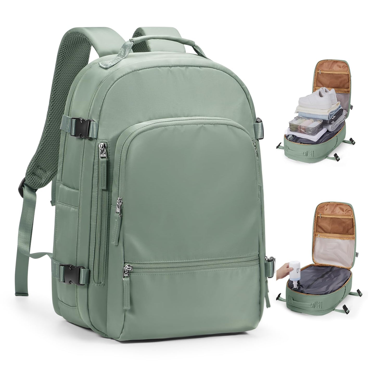 coofay Vacuum Backpack Travel with Pump Vacpack Backpack with Vacuum System Travel Compression Backpacks for Women Mochila De Viaje Carry on Luggage