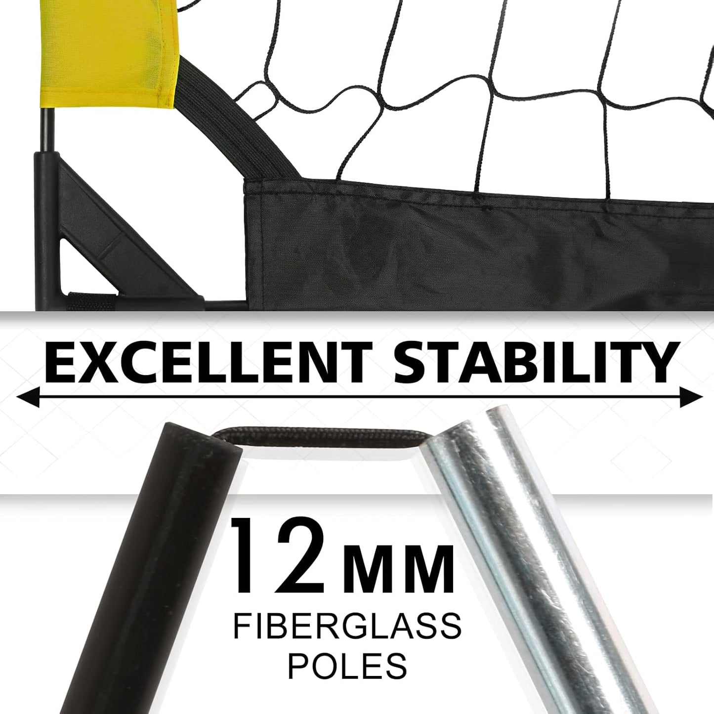 Skiennix Kid Soccer Goals - Portable Pop-Up Soccer Nets for Indoor/Outdoor Use - Large with Carry Bag
