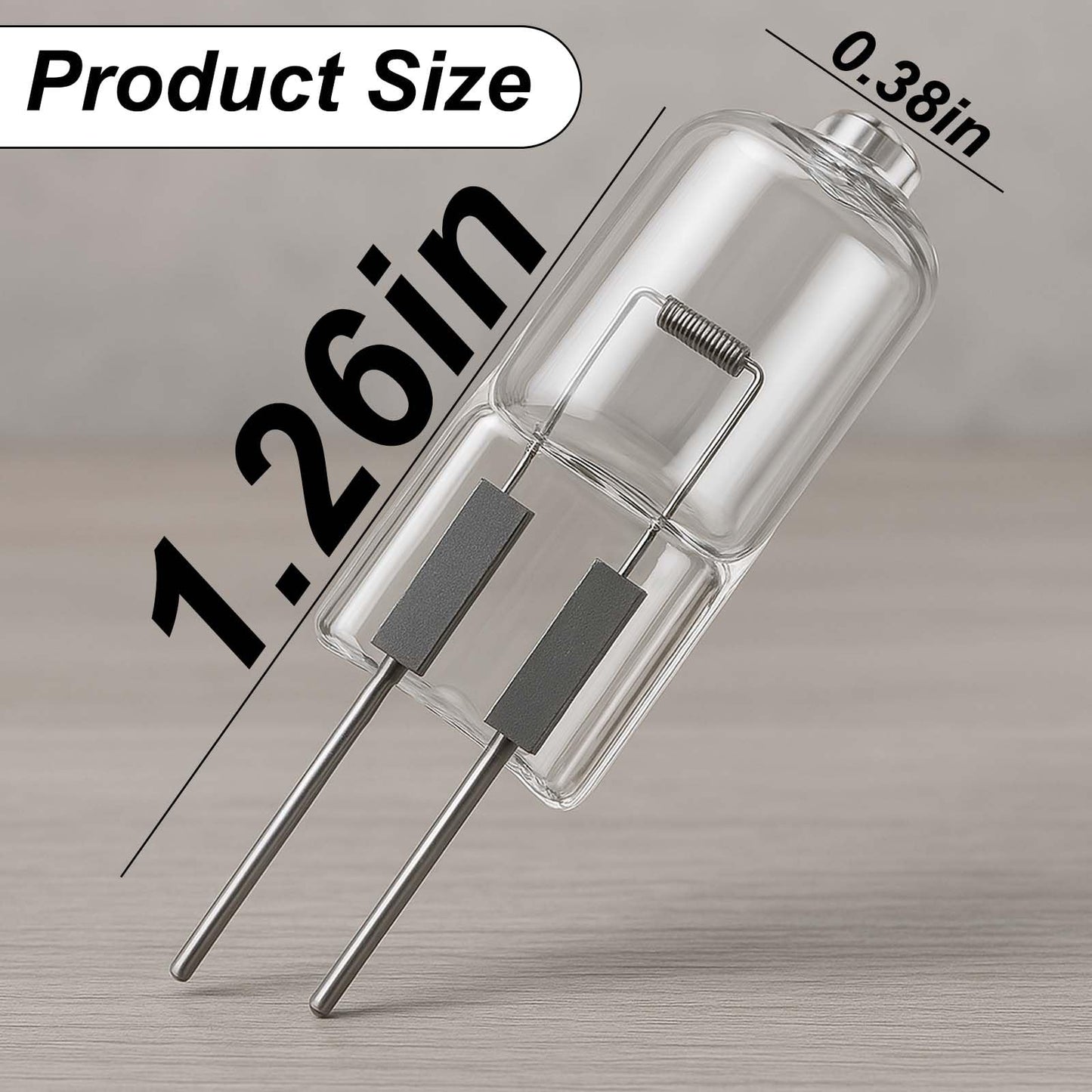 SANJOON 64405 12V Halogen Bulb 5W 55 Lumens T4 Halogen Transparent Bulb, Replace G4 Dual Pin Base, Compatible with Indoor Embedded Lighting, Track Lighting