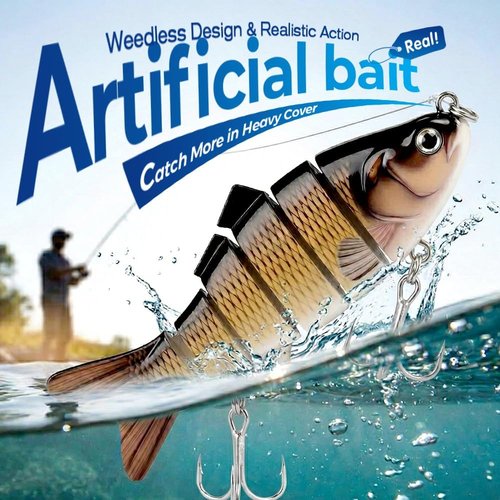 Fishing Lures - Floating Plopper Lure for Freshwater & Saltwater | Wobble Bait for Bass & Catfish