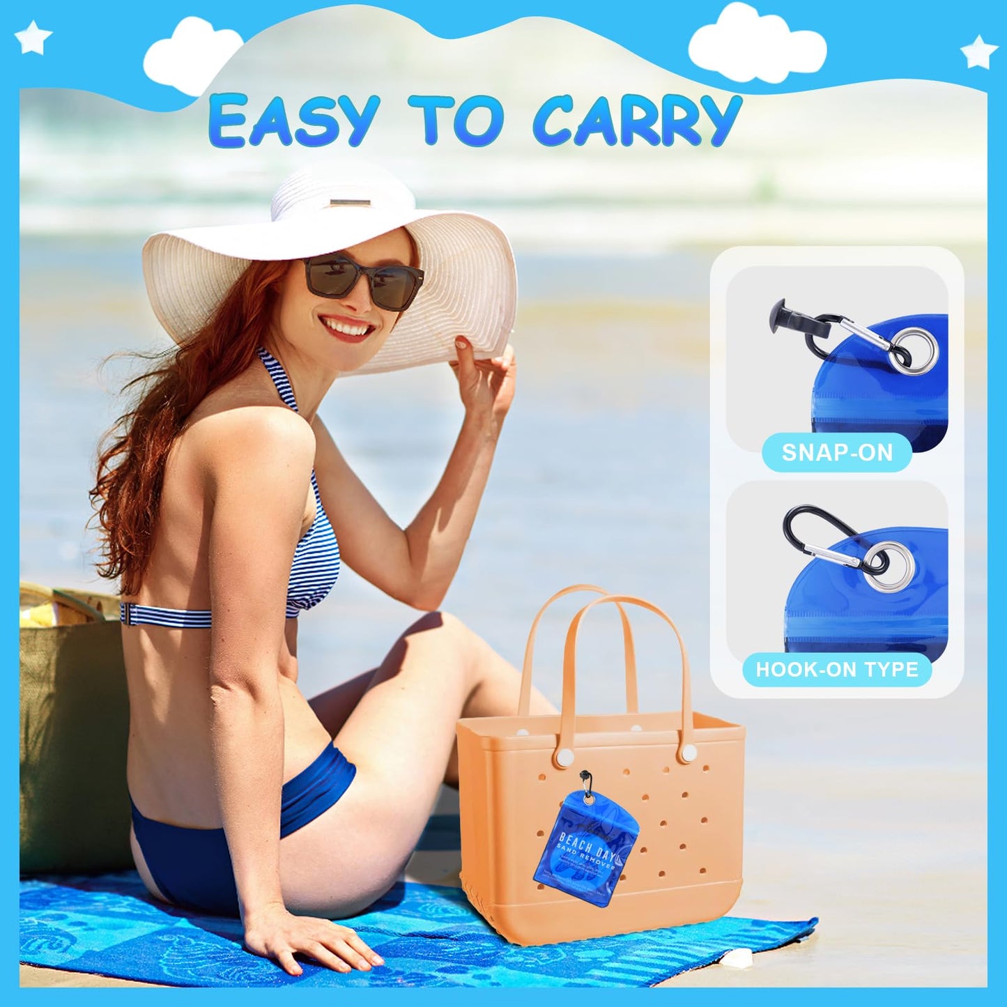 Antfuny Beach Sand Remover Sand Eraser Kids Adult Women Men 2026 Beach Vacation Essentials Sunscreen Chair Cover Towel Blanket Tote Bag Tent Umbrellas Shovel Toy Castle Building Cup Holder Clip Hat