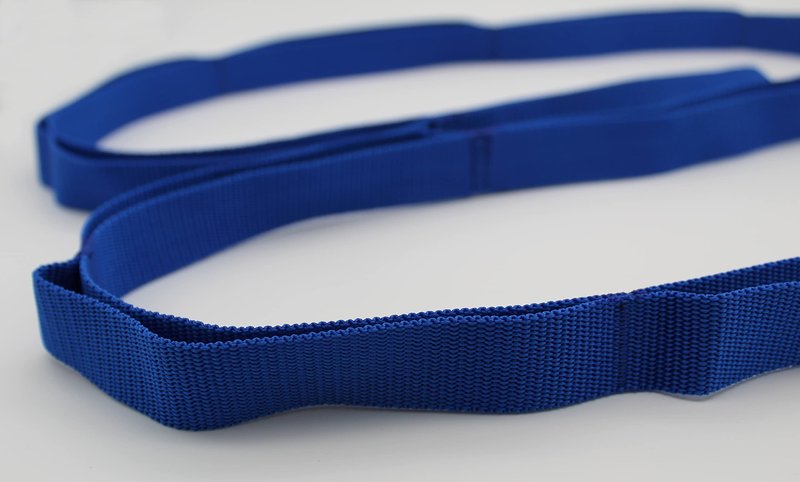 RangeMaster FlexAbility Static Stretch Strap | | Perfect for Yoga, Pilates, and Physical Therapy | Flexibility and Range of Motion Tool | Blue