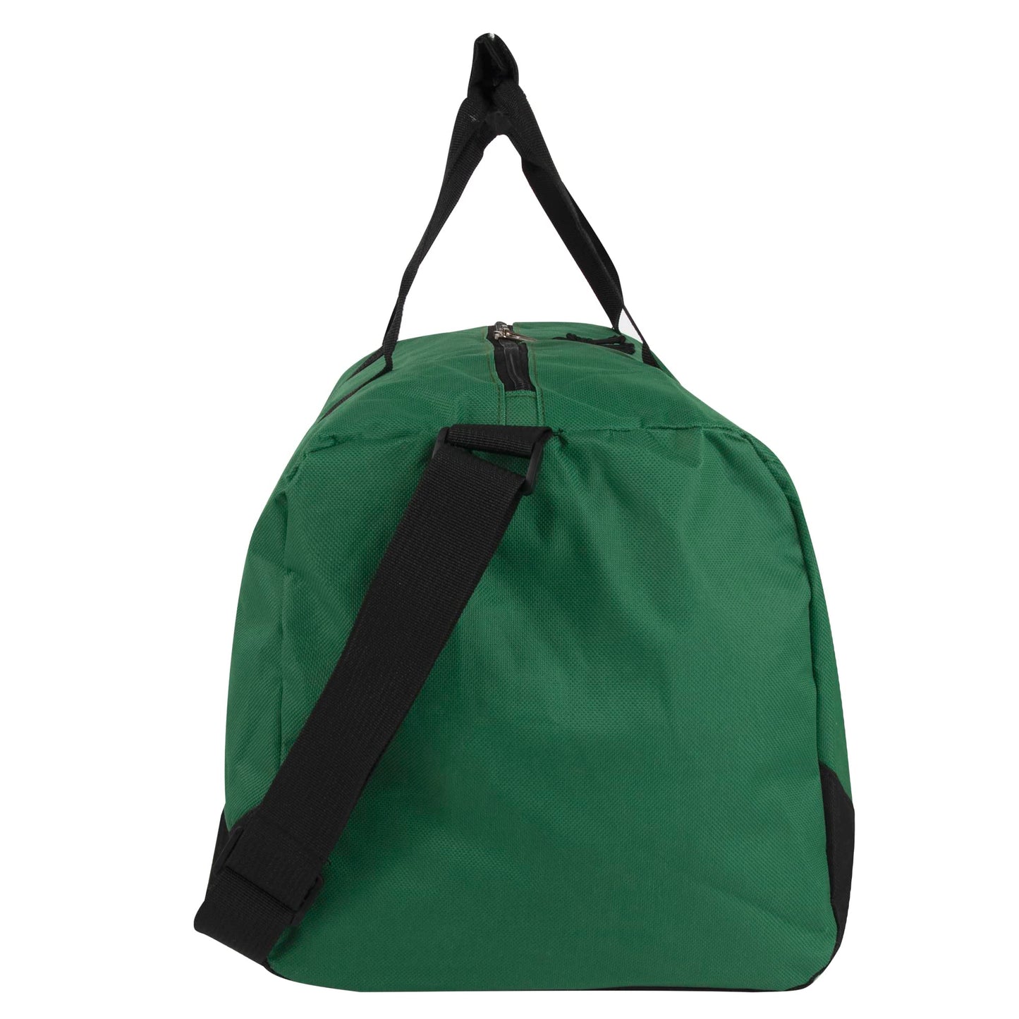 30 Liter, 17 Inch Canvas Duffle Bags for Men and Women – Travel Weekender Overnight Carry-On Shoulder Duffel Tote Bags (Green)
