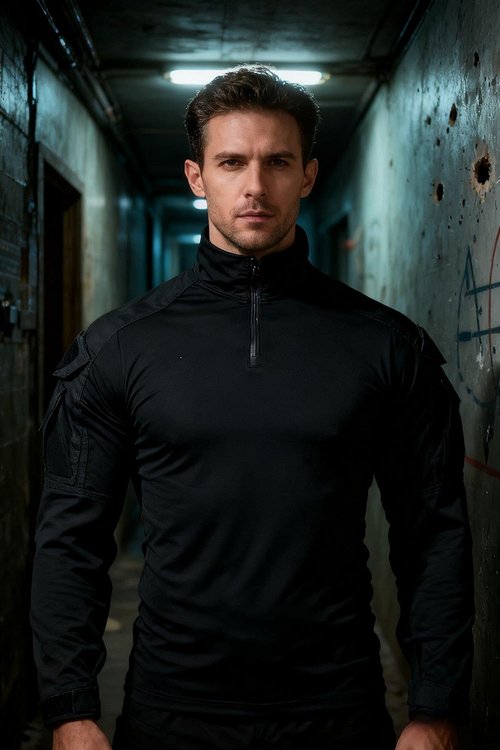 G3 Tactical Shirt for Men - Long Sleeve Camo Combat Shirt with Pockets | 1/4 Zip Design