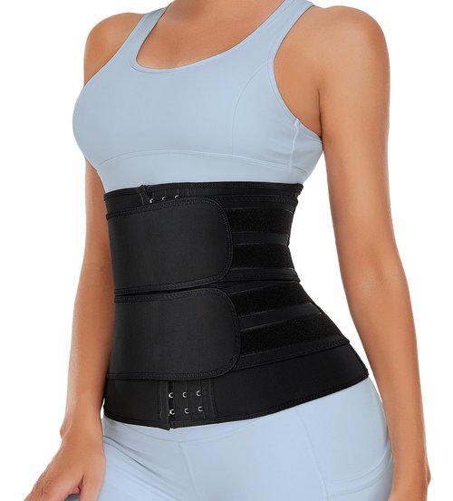 TELALEO Neoprene Waist Trainer for Women - Slimming Body Shaper - 2 Hot Waist Trimmer Cincher Sweat Belt - Tummy Control Corset Girdle XX-Large/03