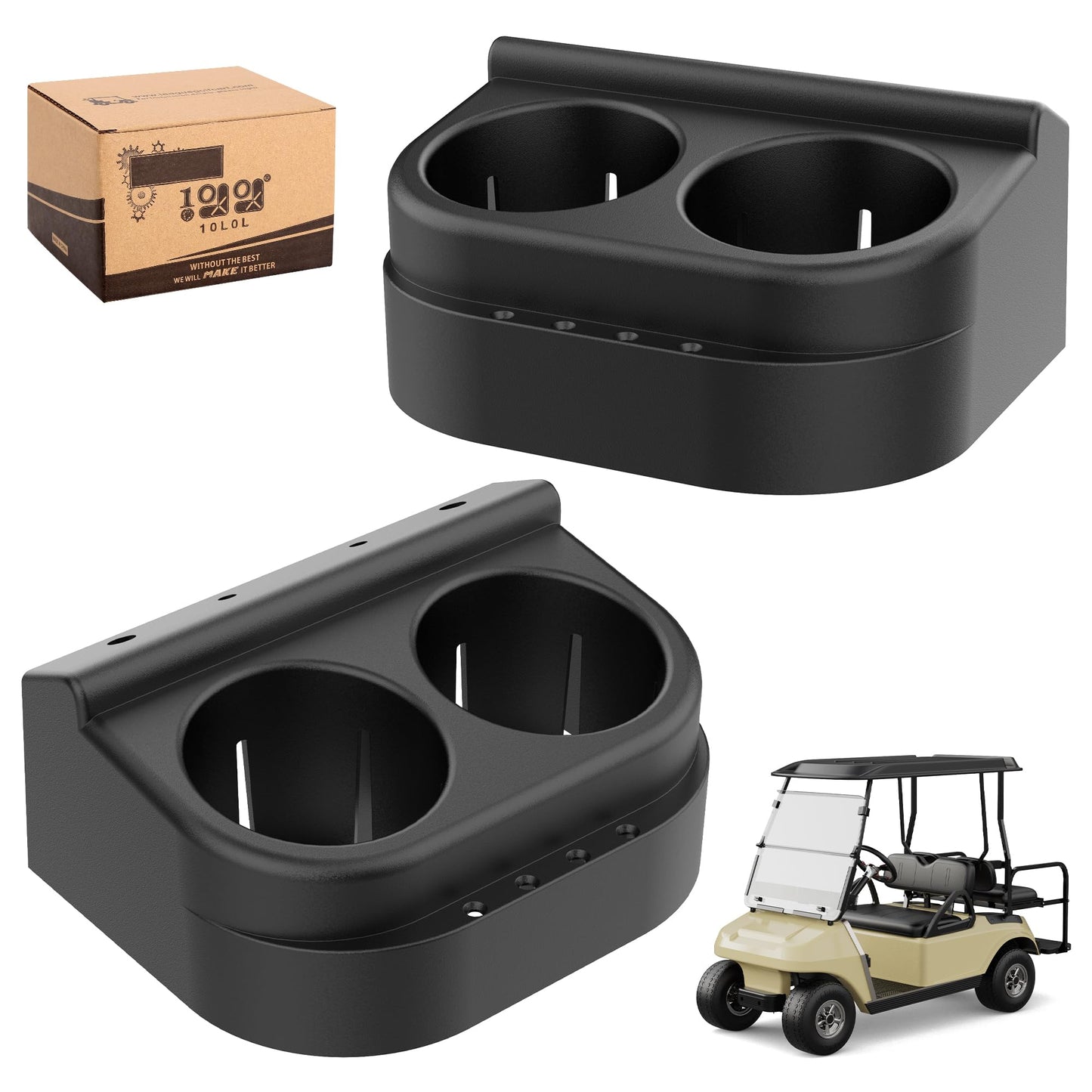 10L0L Golf Cart Cup Holder Drink Holderfor Club Car DS 1993-Up 1016811 101708301 (2 Pack