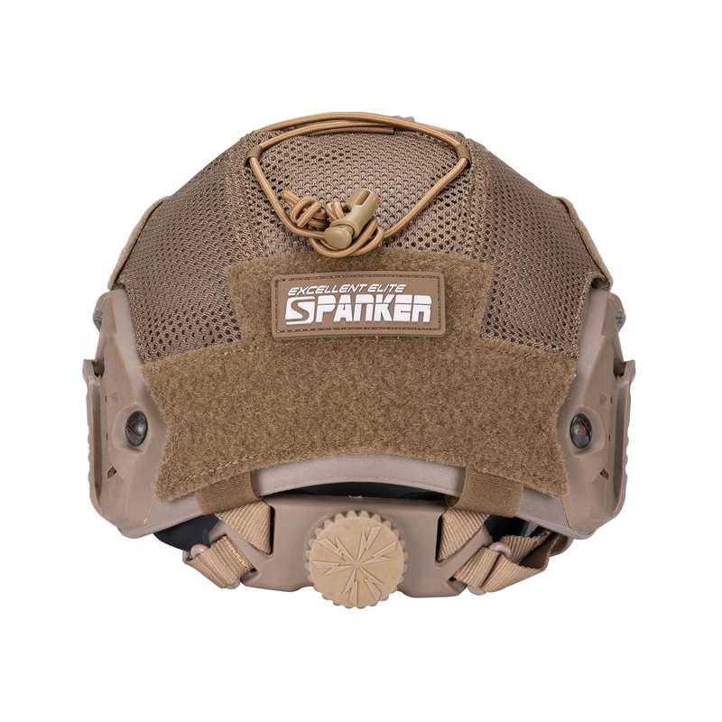 EXCELLENT ELITE SPANKER Tactical Helmet Cover - Fast Helmet Cloth in Size M/L for Airsoft - Coyote Brown