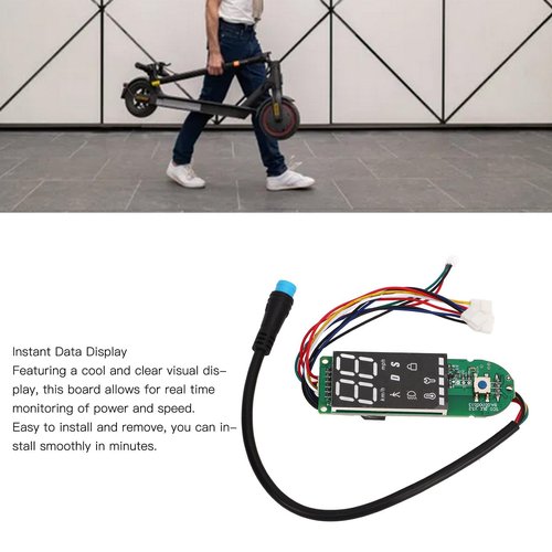 Alomejor Electric Scooter Circuit Board, Data Display and Dual Brake Replacement PCB for Daily Commute Urban Travel commuters