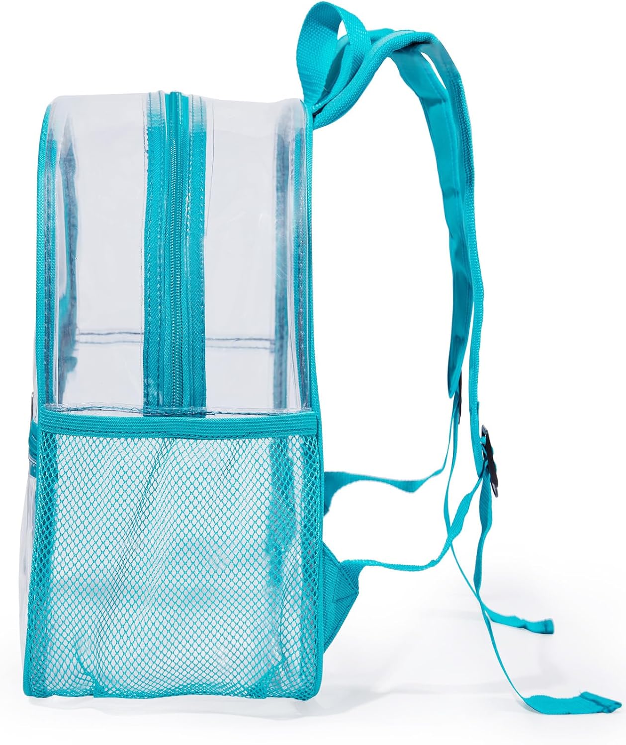 Skiennix Mini Clear Backpack - Waterproof PVC Stadium Approved Transparent Bag | 12"x6"x12" Green
