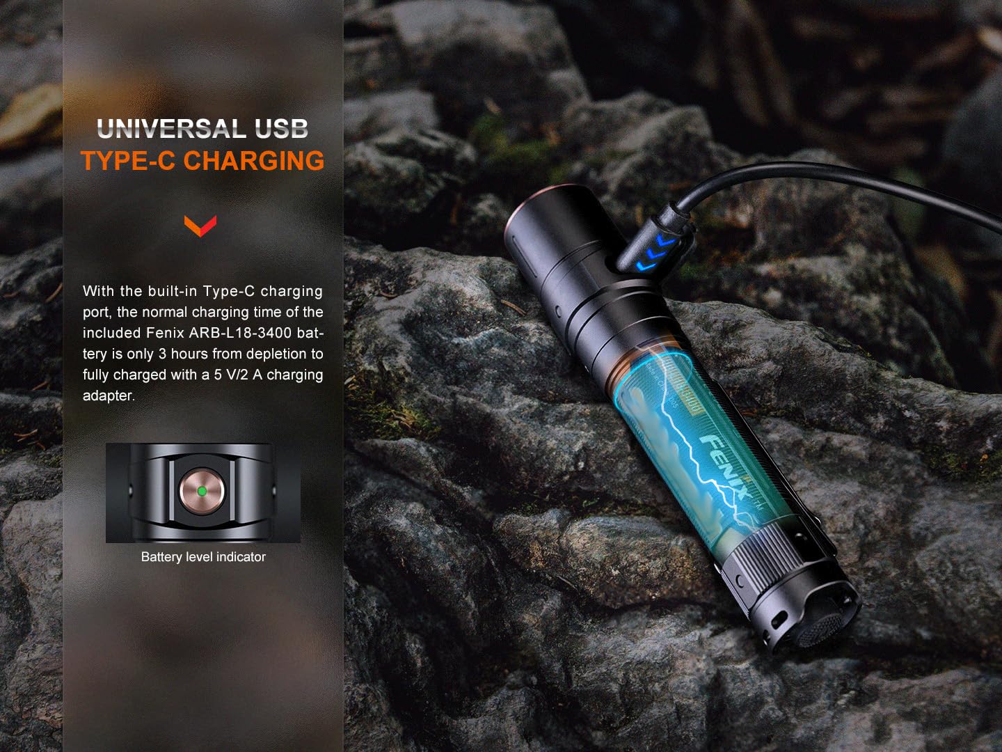 Fenix LD30R Rechargeable EDC Flashlight, 1700 Lumen