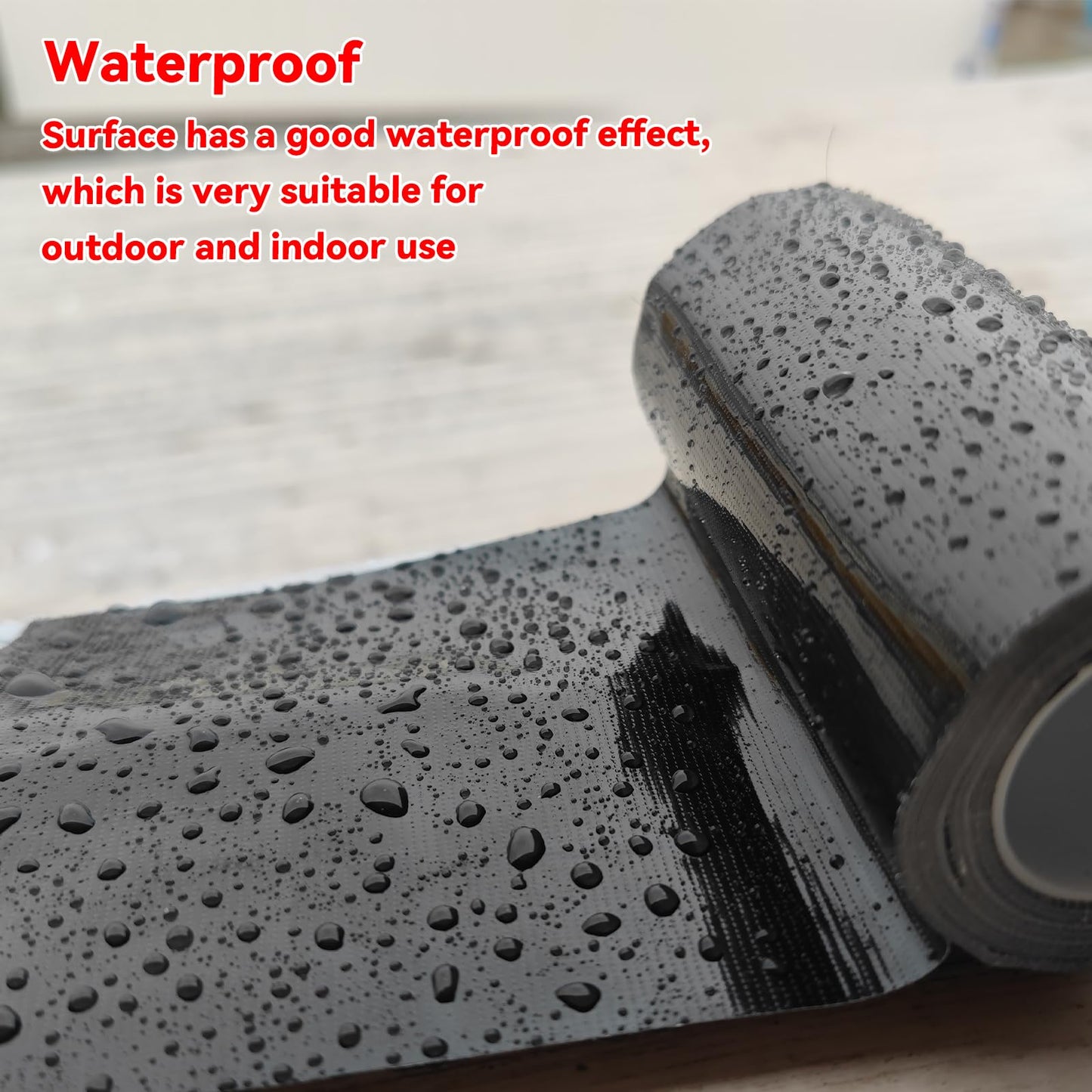 Birllaid Waterproof RV Awning Repair Tape for Tent,Tarp, Boat Covers Repair Tape,RV Awning, Sail Tape, Tear Repair Patch Kit, 5 Inch x 30FT (Black)