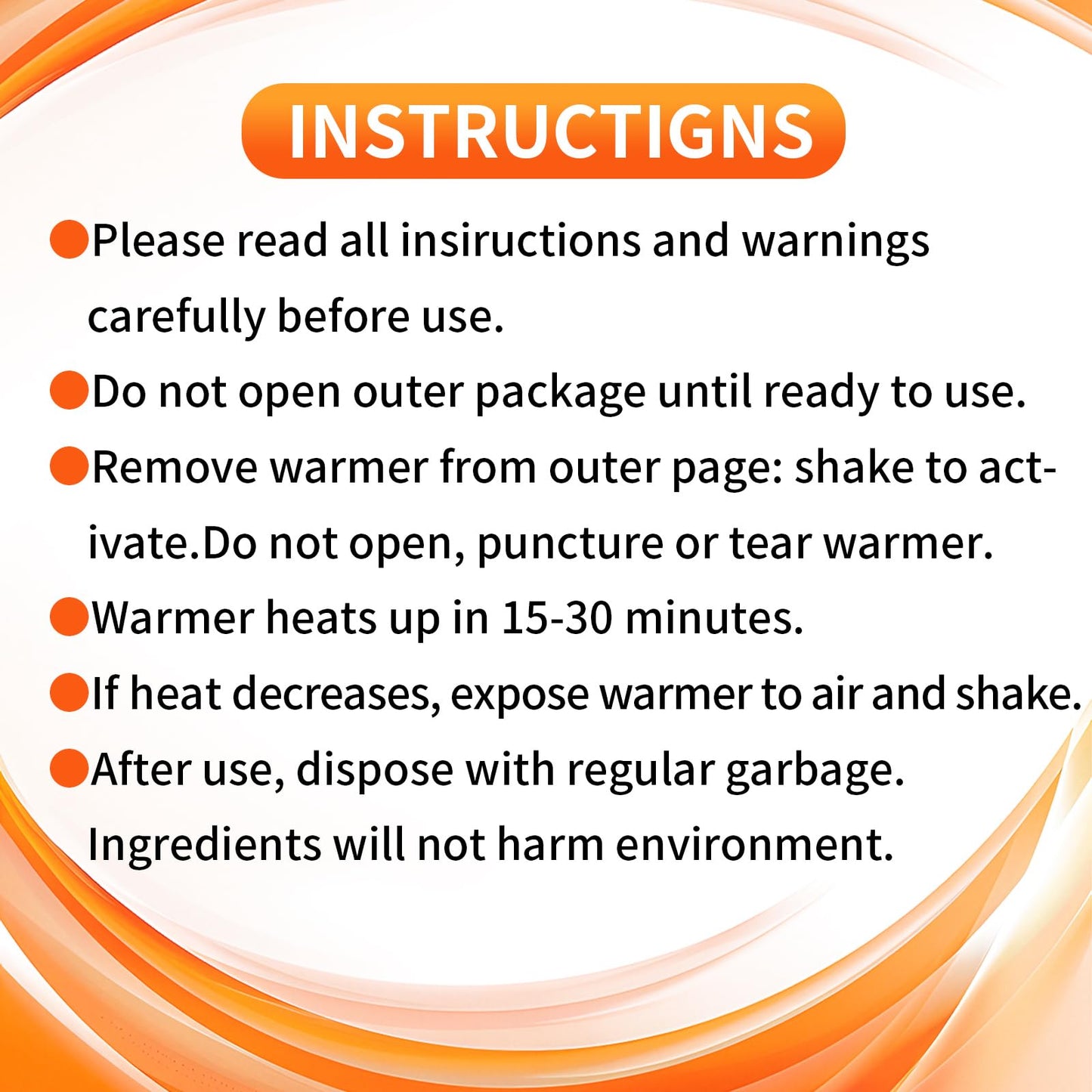 50 Pack Disposable Hand Warmers - Up to 20 Hours of Heat - Super Long Lasting Air Activated Warmers, All Natural & Portable for Body, Hands & Toes - Odorless Hot Warmer