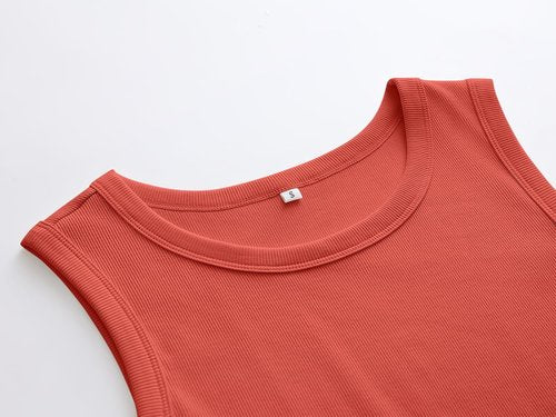 ANRABESS Women's Sleeveless High Neck Tank Top - Slim Fit Ribbed Design for Summer Casual Style