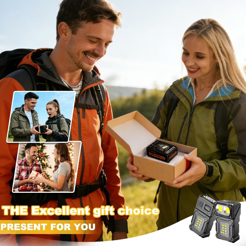 VOHIVI 2Pack Clip On Flashlight - High Lumens Hat Clip Flashlights with Magnetic Base,USB-C Charging Emergency,Outdoor Activities,Camping,Walking Dog