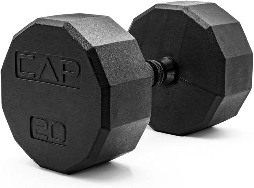 CAP Barbell Coated Hex Dumbbell - Durable Weight Options from 10 to 120 lbs | Perfect for Home Gym