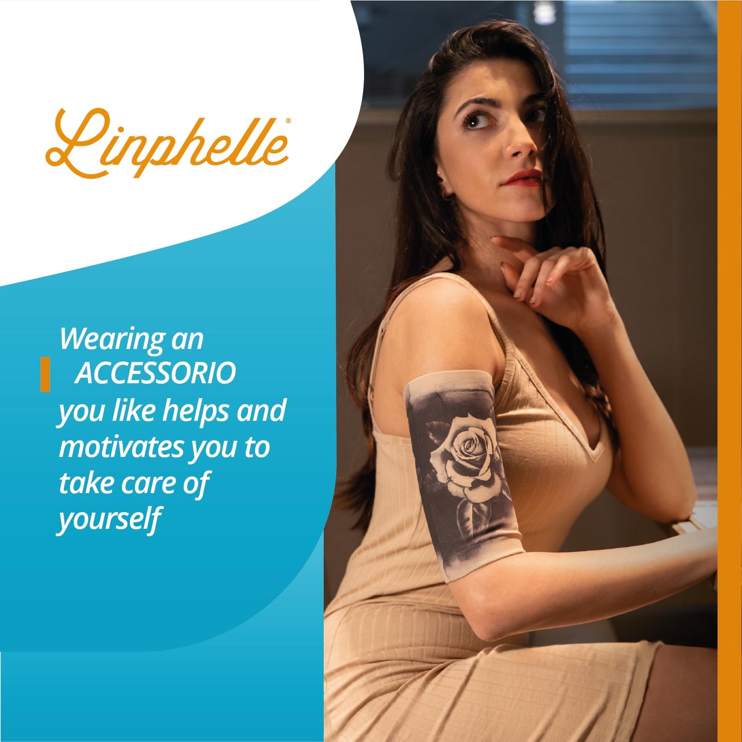Linphelle Coverpicc PICC Line Cover – Fashionable Upper Arm Cover – Soft, Microfiber Arm Sleeve to Protect PICC Lines, Black, Size Large