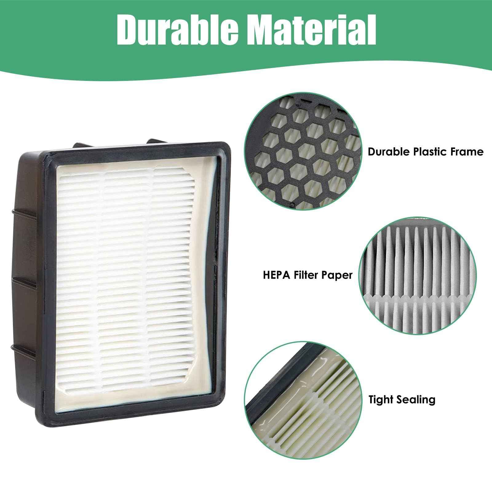 Alrens 3 Pack K3010 Replacement Vacuum Filter for Kenmore Upright Vacuum Cleaner BU4050, BU4022, BU4020, BU4018, BU3040, DU5080, DU5092, DU2015, DU2012, DU2001, Washable & Reusable