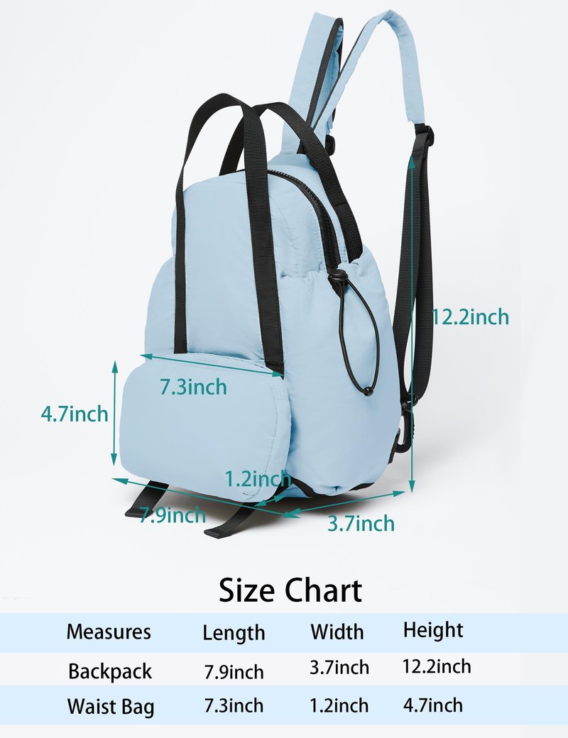 THE GYM PEOPLE Lightweight Mini Backpacks Womens Waterproof Travel Daypack Small Cute Crossbody Sling Bags